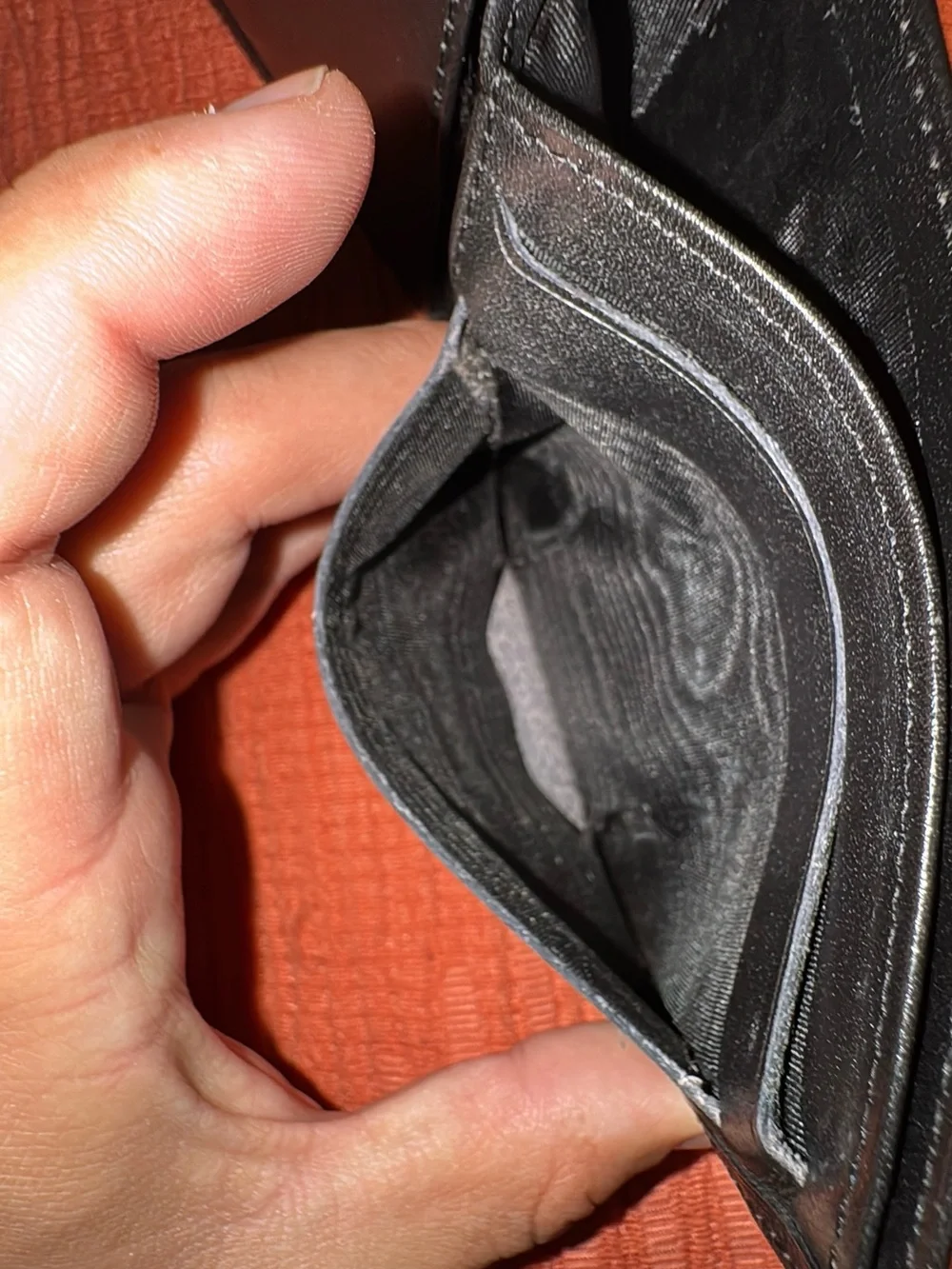 Yves Saint Laurent Black Leather Bi-Fold Wallet